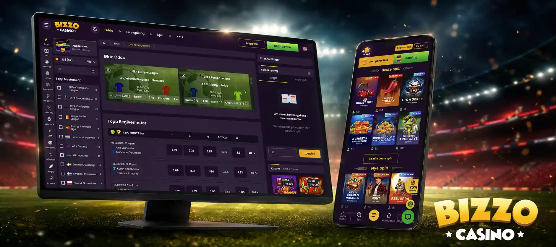 Betalinger og mobilbruk hos Bizzo Casino Betalinger og mobilbruk hos Bizzo Casino